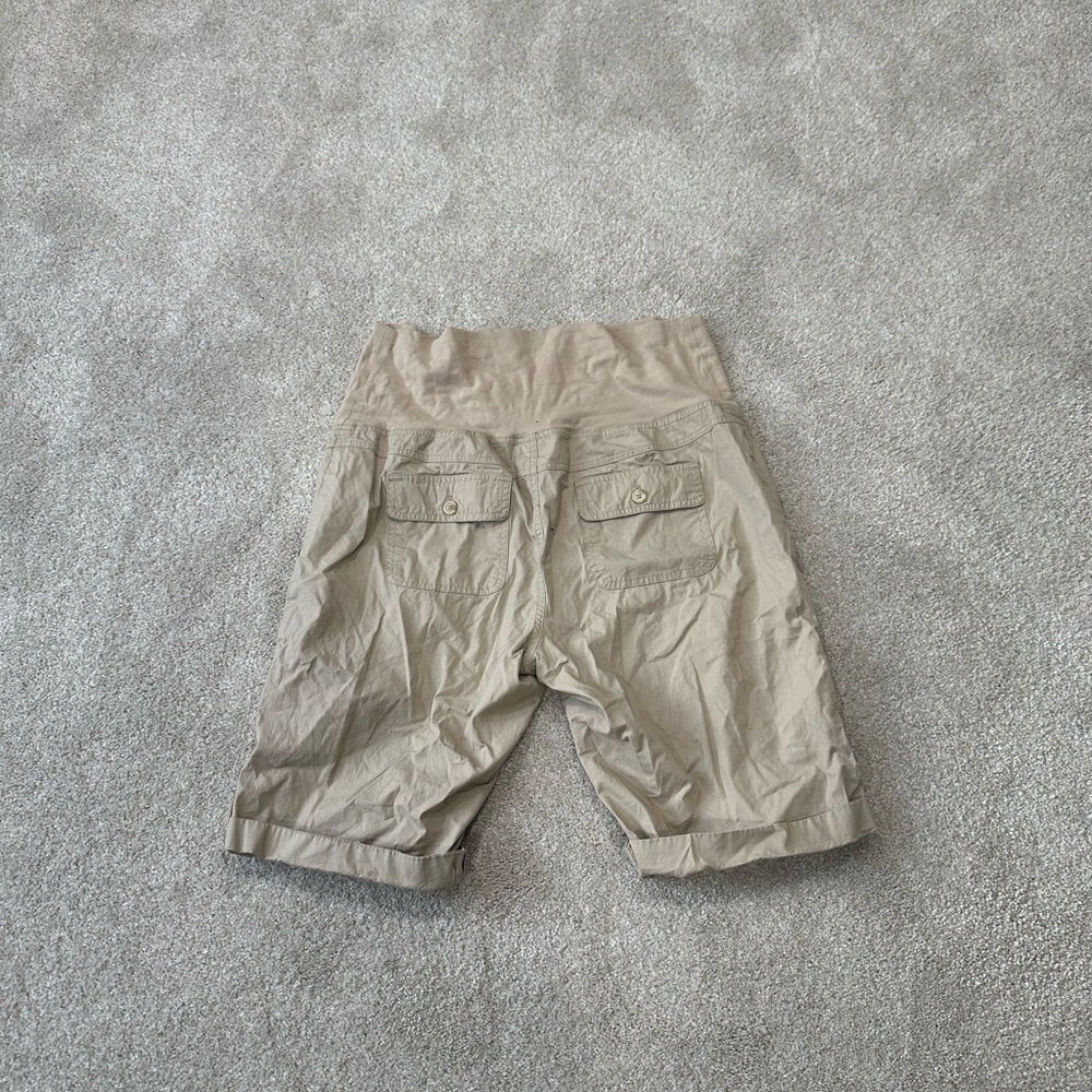 Three Seasons Maternity Beige Shorts - Picture 4 of 6